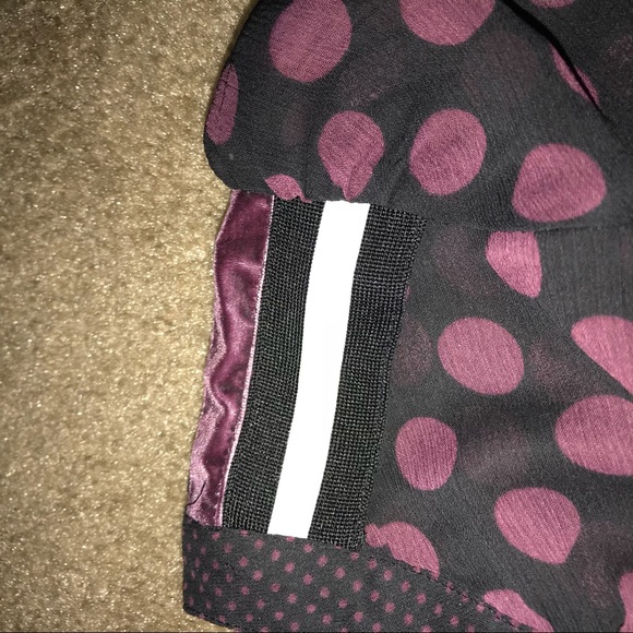 Purple polka dot blouse - Picture 4 of 5